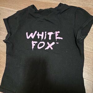 Whitefox Black and Pink Women's Top